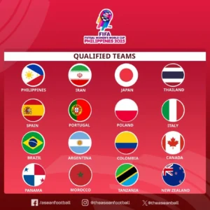 16 Đội Dự World Cup Futsal Nữ 2025: Đông Nam Á Có Nhật Bản và Thái Lan
